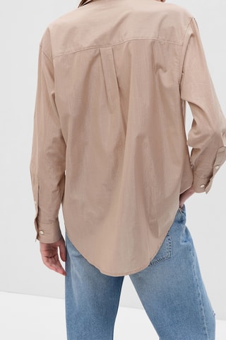 Camicia in cotone bio - Beige
