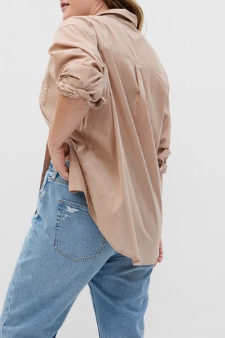 Camicia in cotone bio - Beige