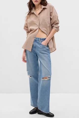 Camicia in cotone bio - Beige