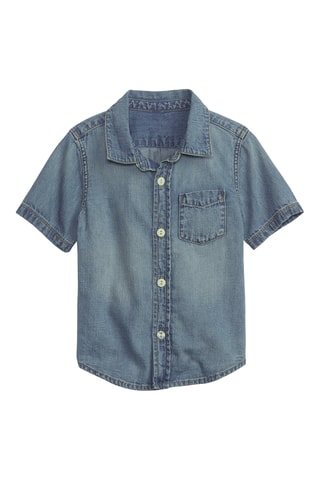 Camicia in jeans - Celeste