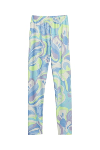 Leggings in cotone bio - Celeste