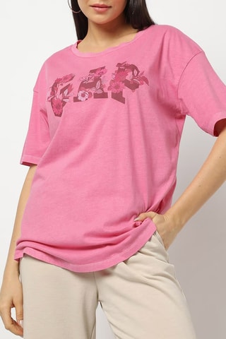 T-shirt in cotone bio - Rosa