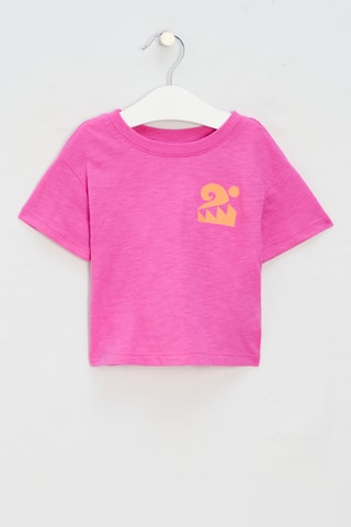 T-shirt in cotone bio - Rosa