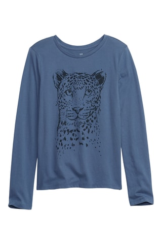 T-shirt in cotone bio - Blu scuro