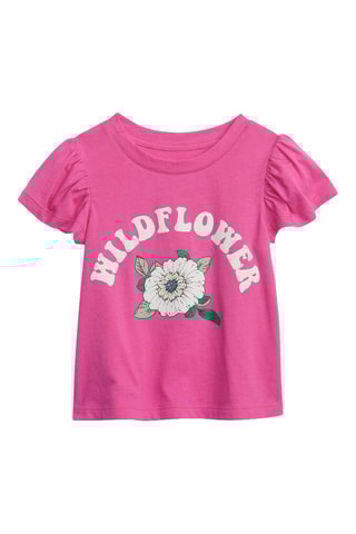T-shirt in cotone bio - Rosa