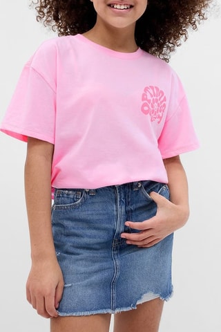 T-shirt in cotone bio - Rosa