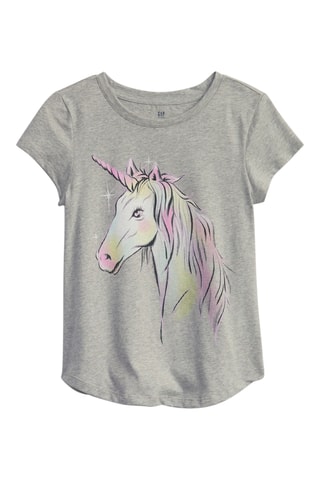 T-shirt in cotone bio - Grigio melange