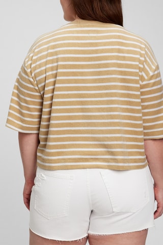 T-shirt cropped - Marrone