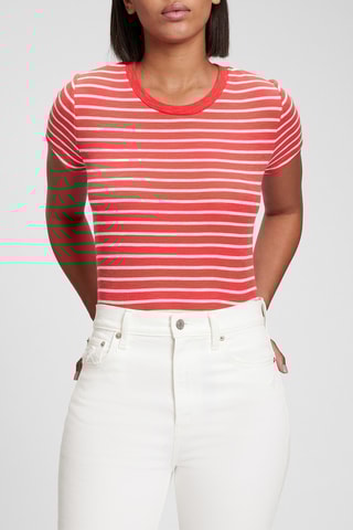 T-shirt - Rosso e bianco