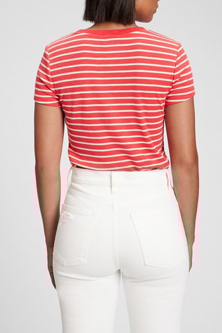 T-shirt - Rosso e bianco