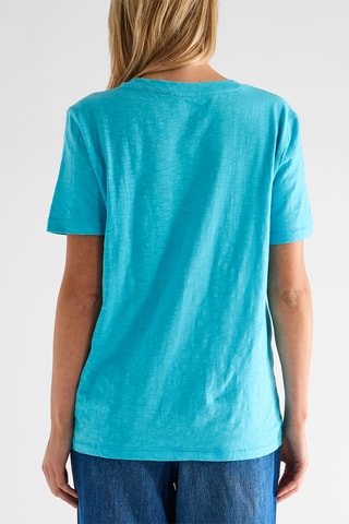 T-shirt in cotone bio - Turchese