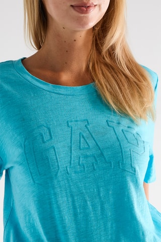 T-shirt in cotone bio - Turchese