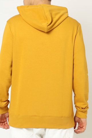 Felpa con cappuccio - Senape