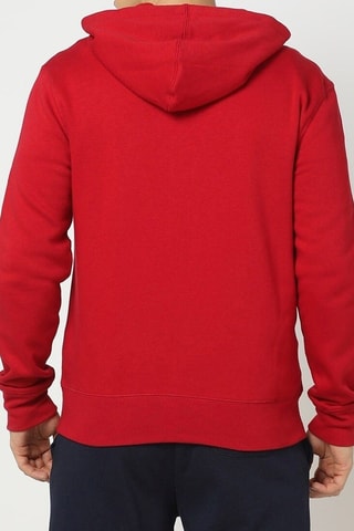 Felpa con cappuccio - Rosso