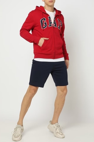 Felpa con cappuccio - Rosso