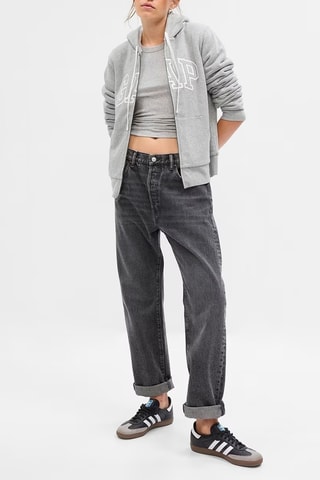 Felpa con cappuccio - Grigio