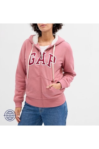 Felpa con cappuccio - Rosa