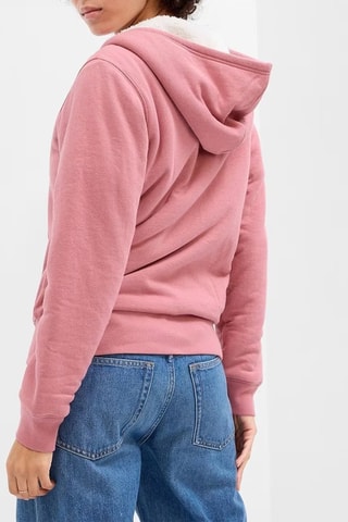 Felpa con cappuccio - Rosa