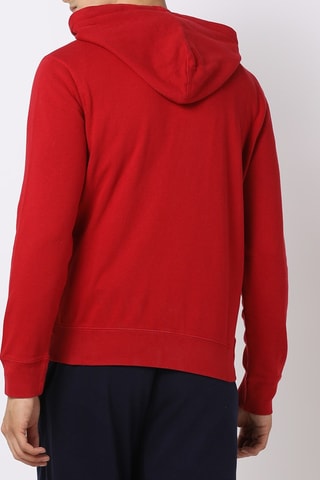 Felpa con cappuccio - Rosso