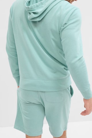 Felpa con cappuccio - Verde acqua