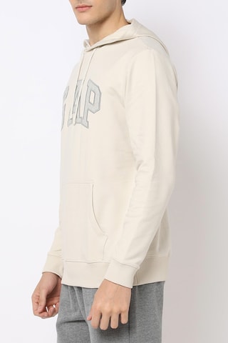 Felpa con cappuccio - Bianco