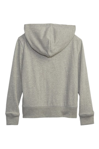 Felpa con cappuccio - Grigio melange