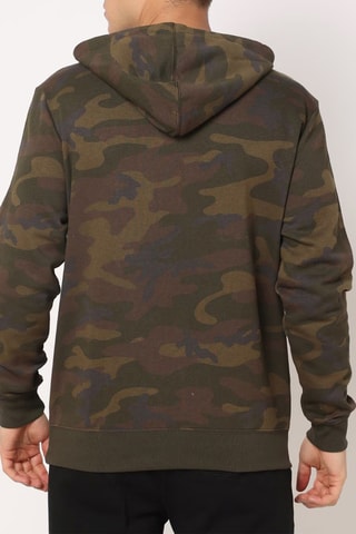 Felpa con cappuccio - Verde scuro