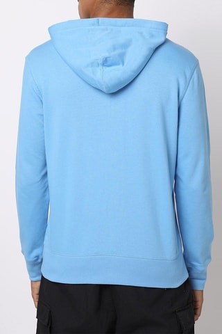 Felpa con cappuccio - Azzurro