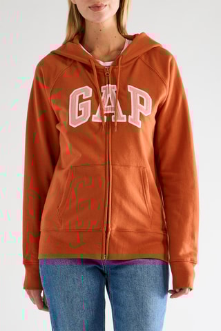 Felpa con cappuccio - Arancione