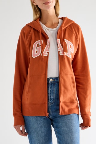 Felpa con cappuccio - Arancione