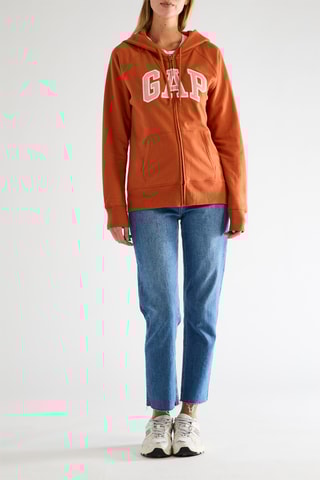 Felpa con cappuccio - Arancione