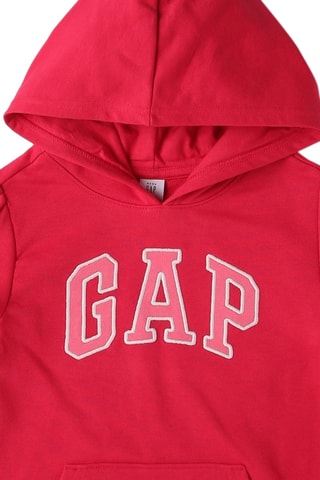 Felpa con cappuccio - Rosso e rosa