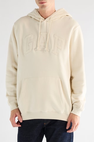 Felpa con cappuccio - Beige