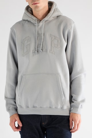 Felpa con cappuccio - Grigio chiaro
