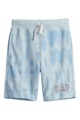 Shorts tie and dye - Blu