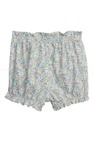 Bloomer in cotone bio - Bianco e rosa