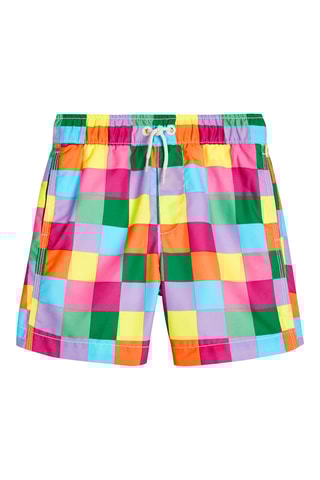 Costume shorts - Giallo e rosa