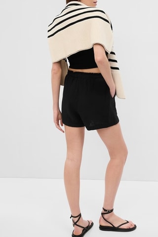 Shorts a vita alta - Nero