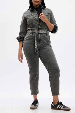 Tuta in jeans - Grigio