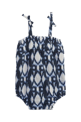 Pagliaccetto in lino - Blu