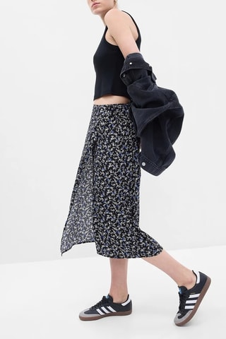 Gonna a portafoglio - Nero e grigio