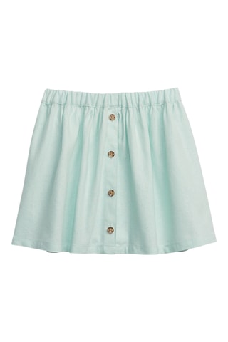 Gonna in lino - Verde acqua