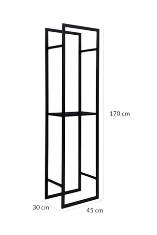 Portalegna con mensole - 45 x 30 x 170 cm - 170 cm