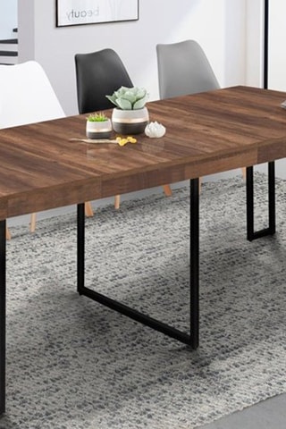 Console-tavolo da pranzo allungabile Anita effetto legno invecchiato 300cm