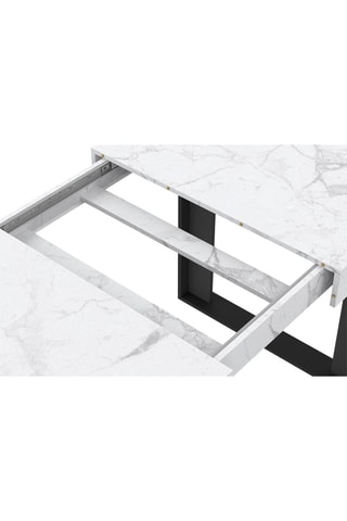 Tavolo allungabile Brixton - Bianco e nero