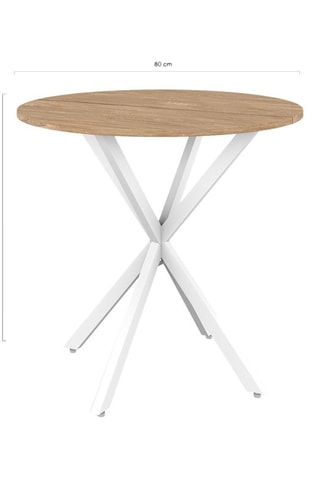 Tavolo Soline - Effetto legno e bianco