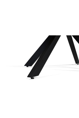 Tavolo Brixton - Effetto legno e nero