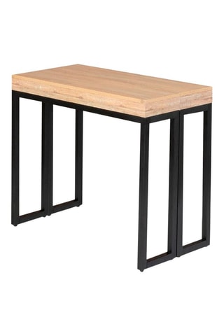 Tavolo allungabile Manufacture - 
Naturel e nero