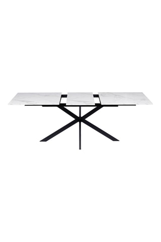 Tavolo allungabile Glam - Bianco e nero