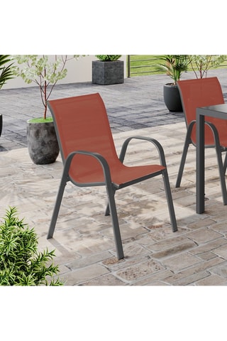 6 sedie da giardino impilabili